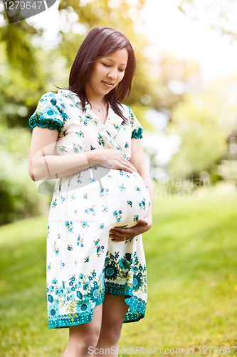 Image of Pregnant Asian woman
