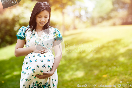 Image of Pregnant Asian woman