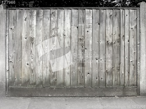 Image of Wooden fence gray