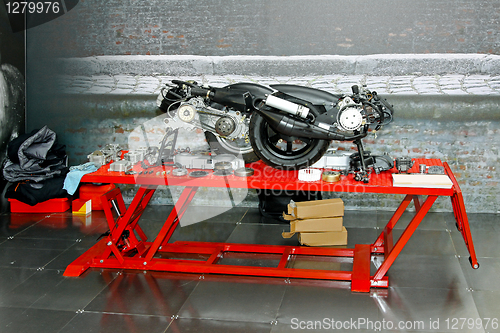 Image of Scooter service garage