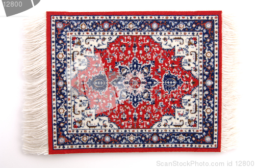 Image of Persian Rug 3, a miniature Oriental rug. (isolated, 12MP camera)