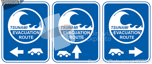 Image of Tsunami evacuation vehicles