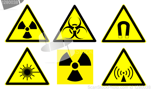 Image of Hazard signs set 1