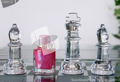 Image of Chess Pieces - Bishops, Queen and King