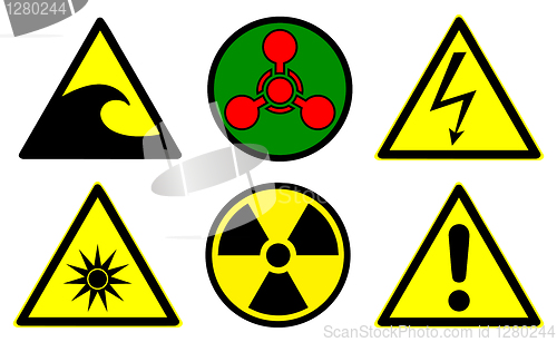 Image of Hazard signs set 2