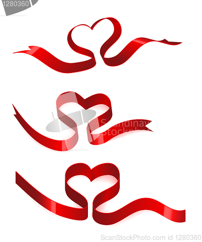 Image of Heart from ribbon