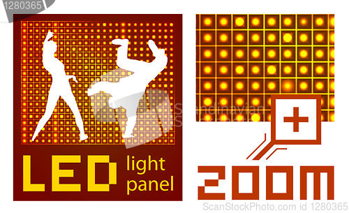 Image of led diode display panel background