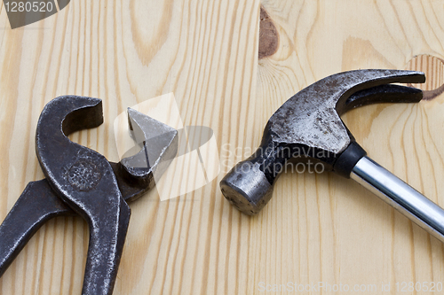 Image of Wrench and hammer