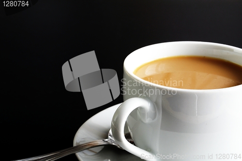 Image of cup of coffee and copyspace