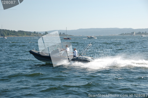 Image of Harley Davidson at sea