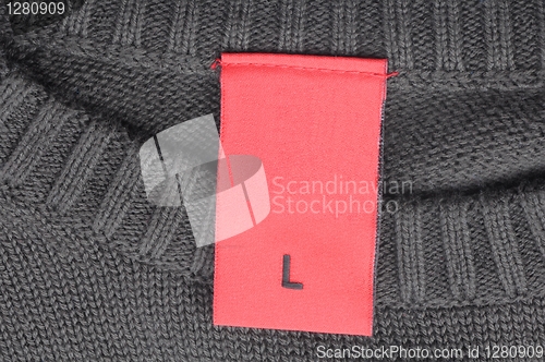 Image of blank and empty fashion label 