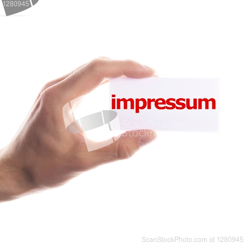 Image of impressum