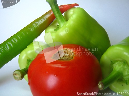 Image of Tomatoes and Peppers