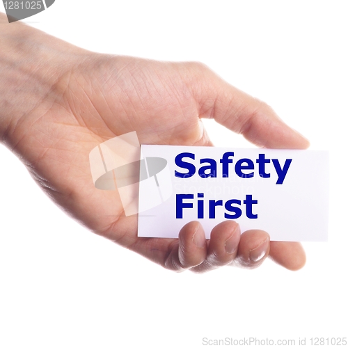 Image of safety first
