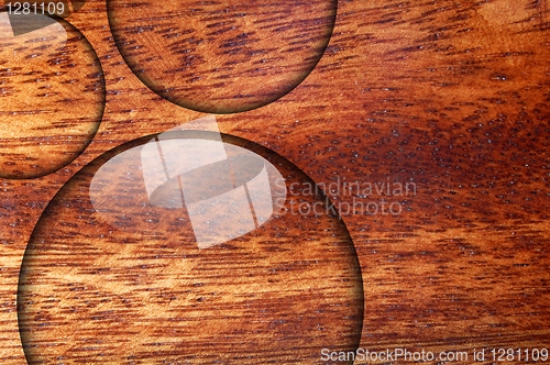 Image of water drop on wood surface