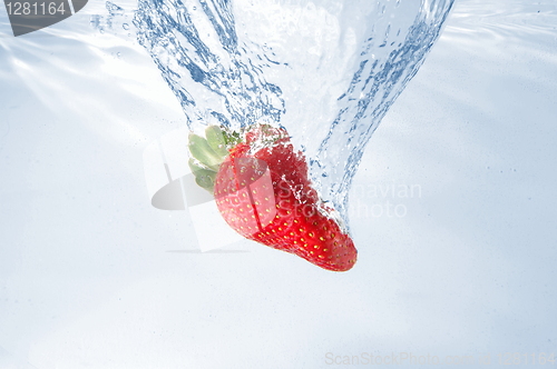 Image of strawberry splash