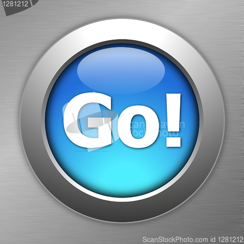 Image of blue go button