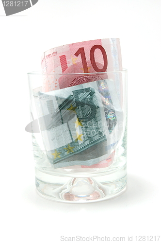 Image of Money in glass