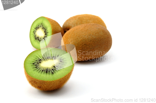 Image of kiwi fruit isolated on white background