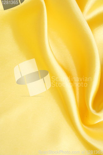 Image of Smooth elegant golden silk can use as background 