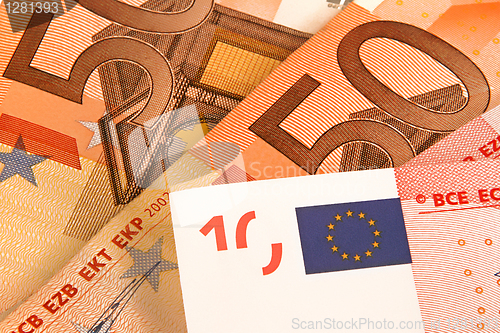 Image of euro money background