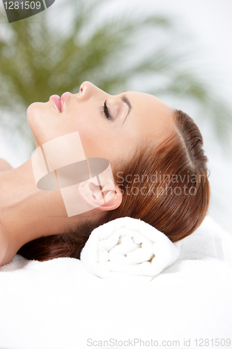 Image of Lying on spa bed