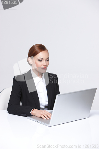 Image of Beautiful business woman smiling