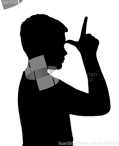 Image of Isolated Boy Child Gesture Showing Loser