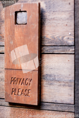 Image of privacy please