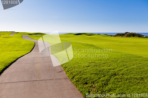 Image of road at he golf course