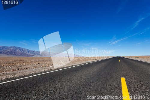 Image of road in death valley