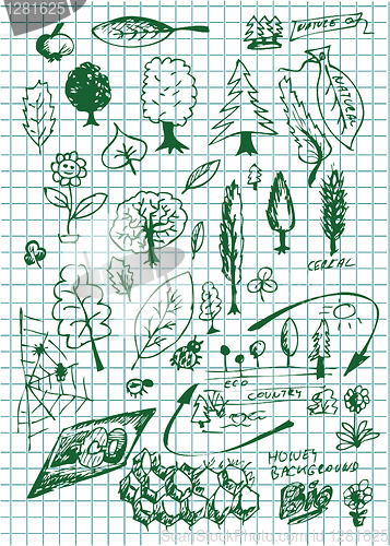 Image of eco  bio and nature symbols