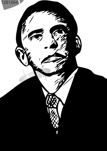 Image of obama protrait made by me 