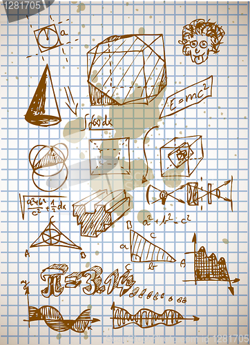 Image of math symbols from high school