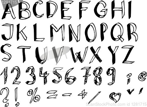 Image of hand drawn alphabet