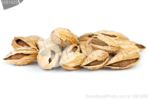 Image of Few roasted cracked uzbek almonds