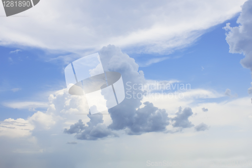 Image of Light white clouds