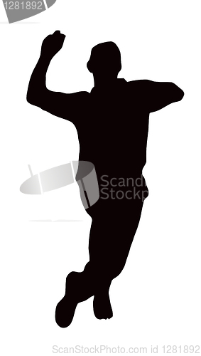 Image of Sport Silhouette - Bowler Run-up