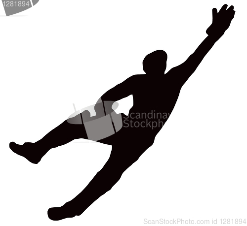 Image of Sport Silhouette - Wicket-Keeper Dive