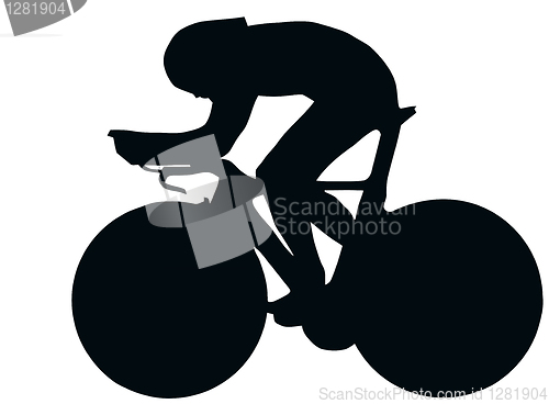 Image of Sport Silhouette - Bicycle Racer