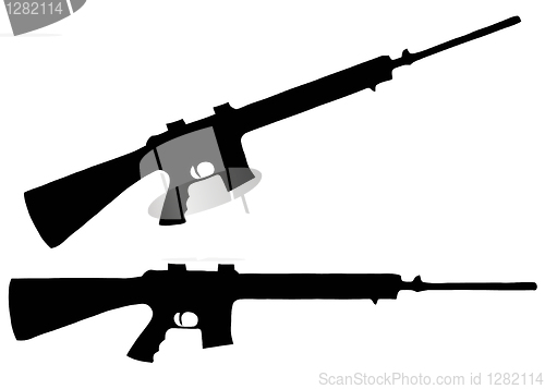 Image of Weapons Silhouette Collection - Firearms