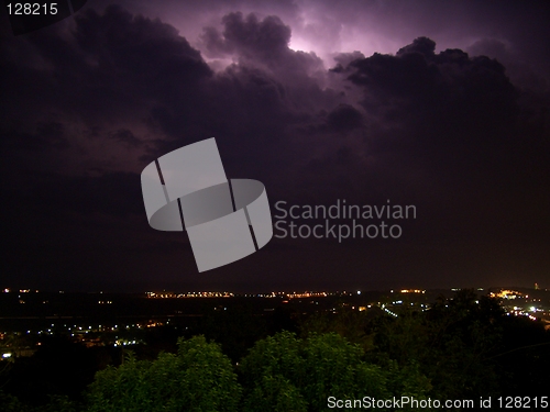 Image of lightning over loreto