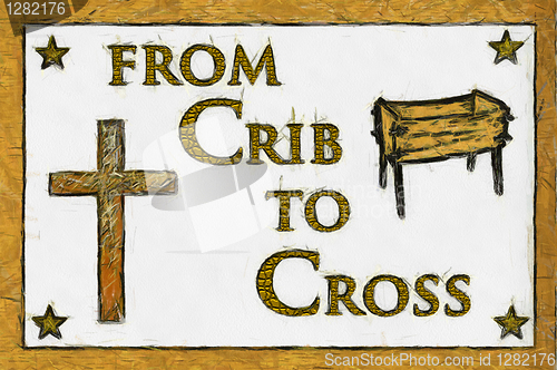 Image of Crib to Cross Christian Art