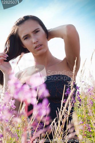 Image of Beautiful brunette woman