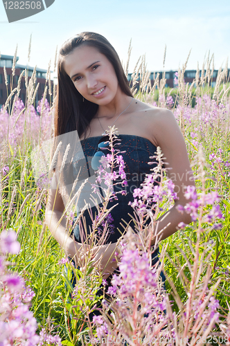 Image of Beautiful brunette woman