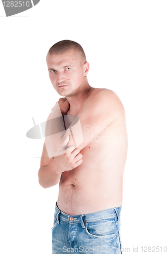 Image of Man isolated on white