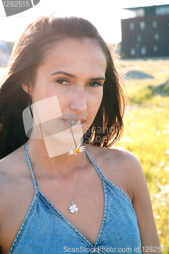 Image of Beautiful brunette woman