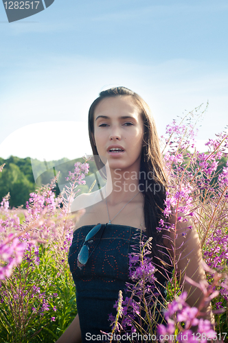 Image of Beautiful brunette woman