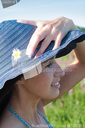Image of Beautiful brunette woman