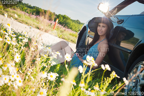 Image of Beautiful brunette woman
